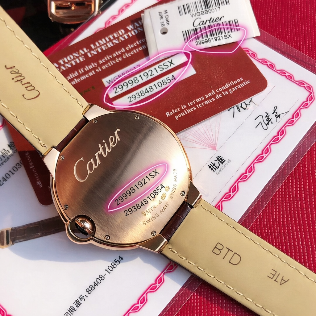 Ballon Bleu Watch – 42 mm Automatic, Brown Dial & Leather