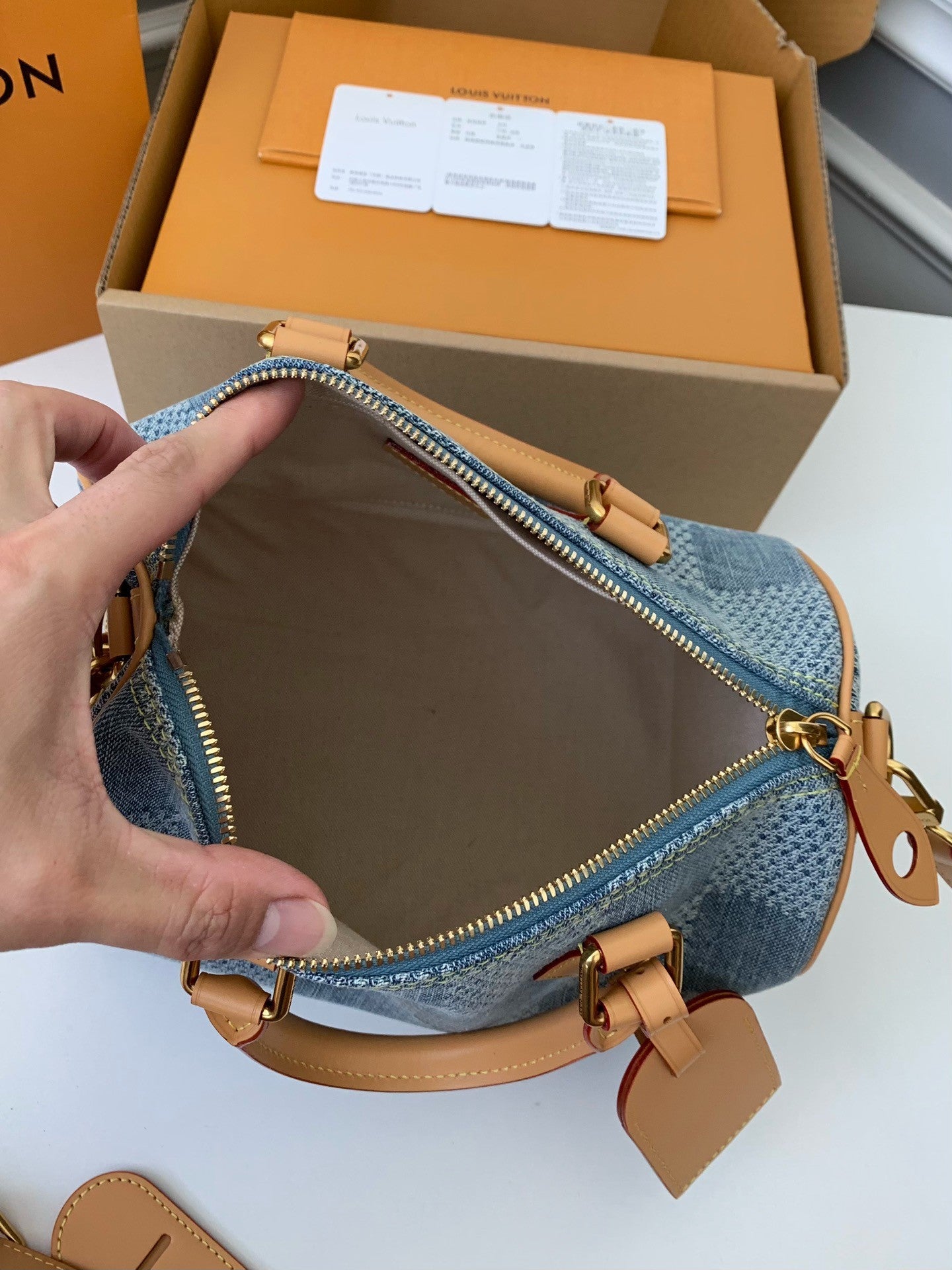 Denim Damier Speedy Bag