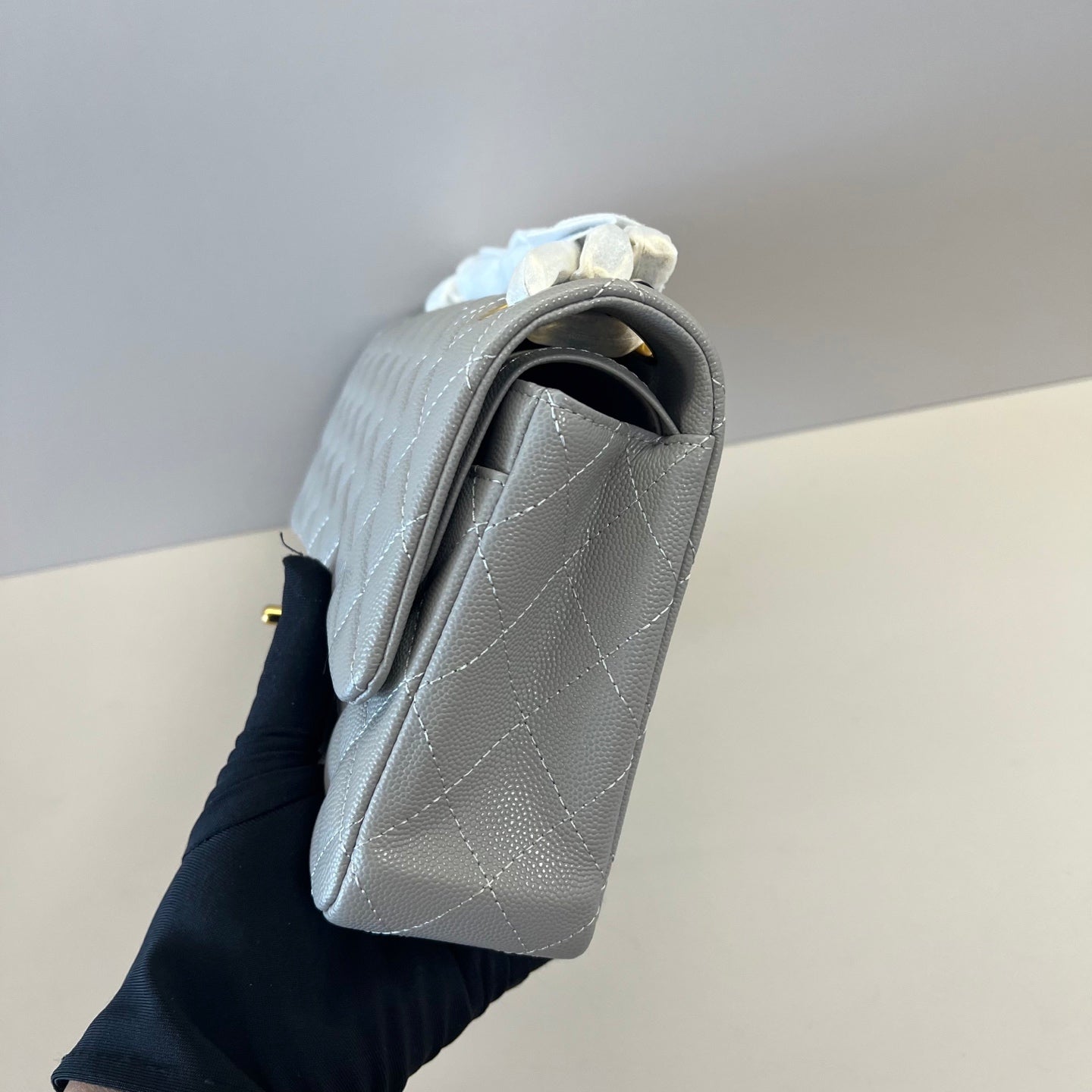 Caviar Leather Classic Double Flap Bag