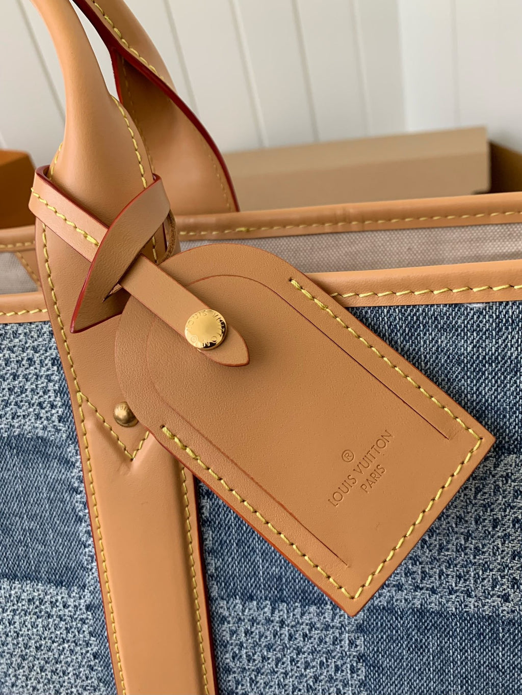 Denim Damier Tote Bag