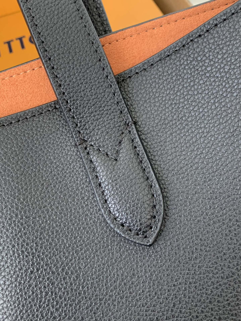 Calfskin Leather Tote Bag with Monogram Pouch