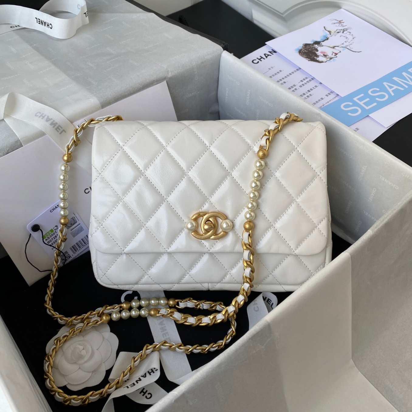 Medium Pearl Strap Bag