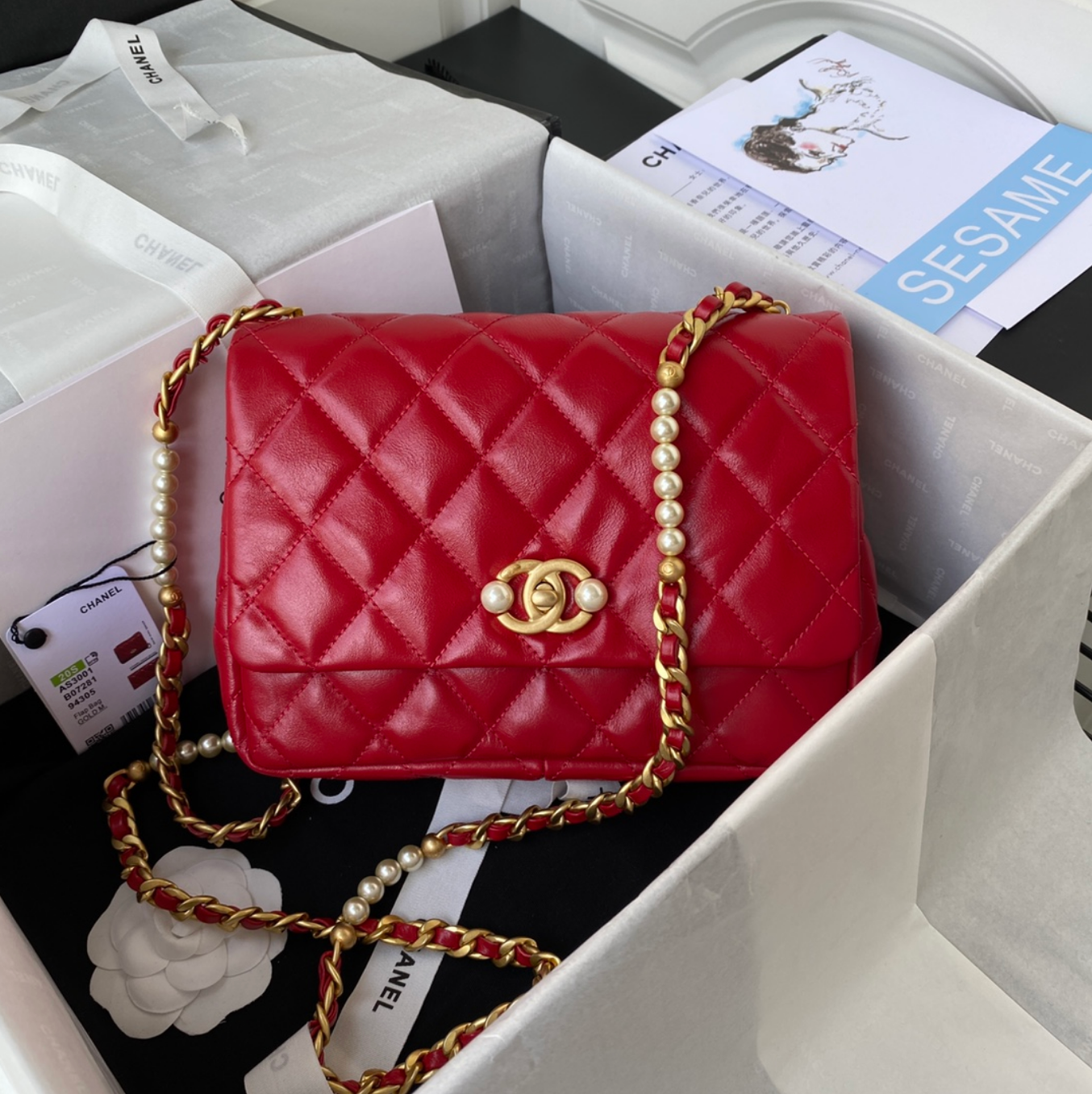 Medium Pearl Strap Bag