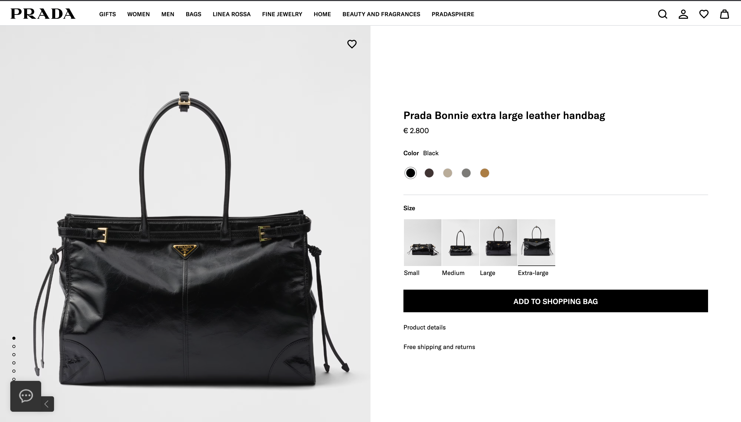 Bonnie Extra Large Leather Handbag