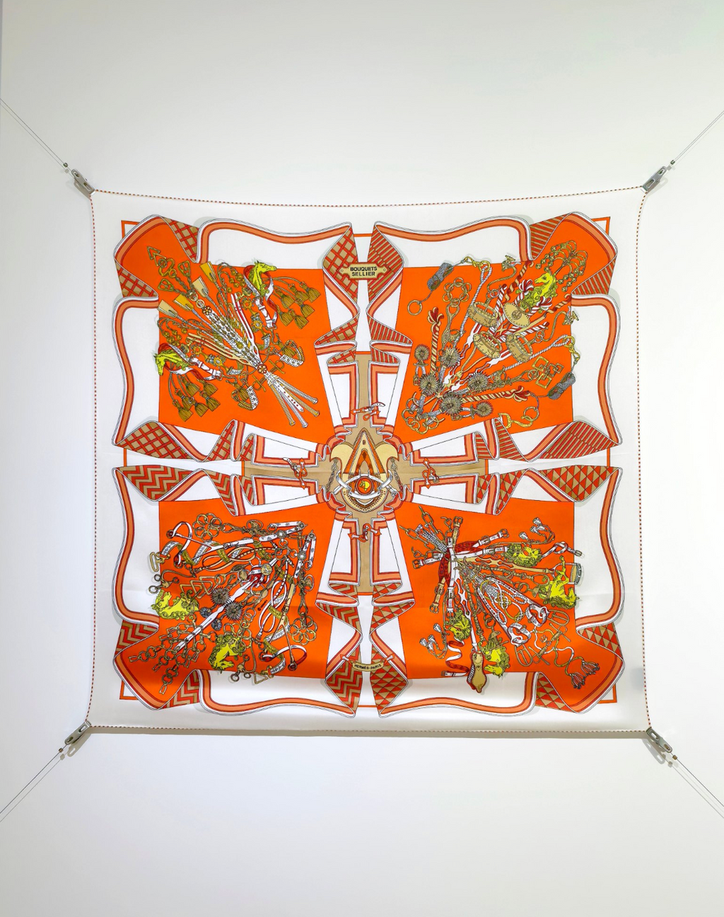 Bouquets Sellier Silk Scarf