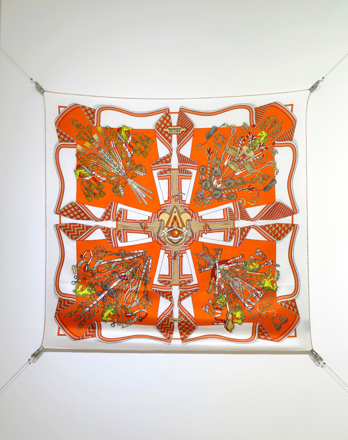 Bouquets Sellier Silk Scarf