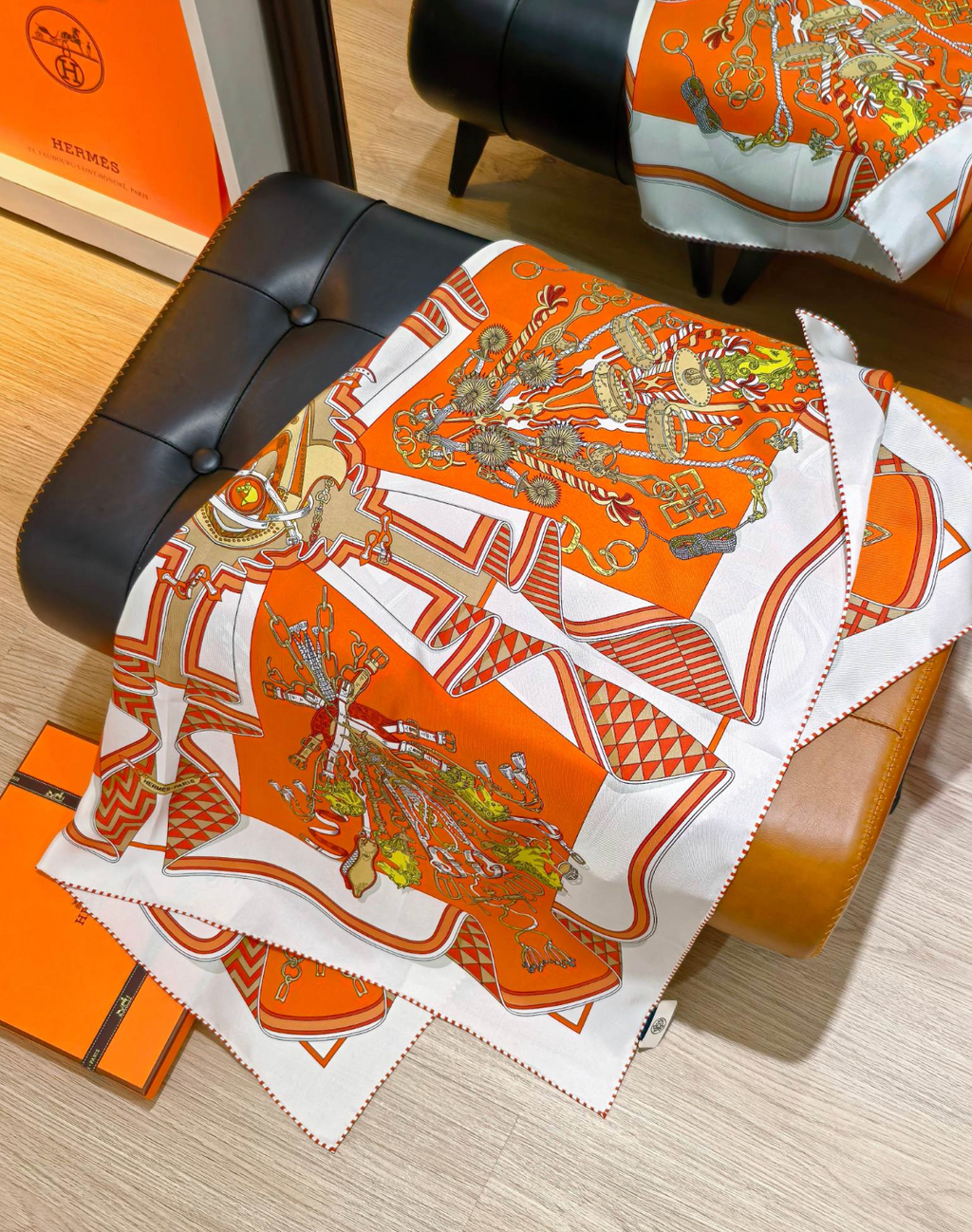 Bouquets Sellier Silk Scarf