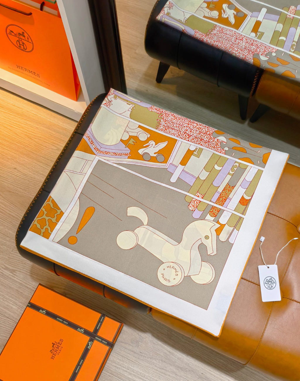 Comic Panel Silk Scarf 90