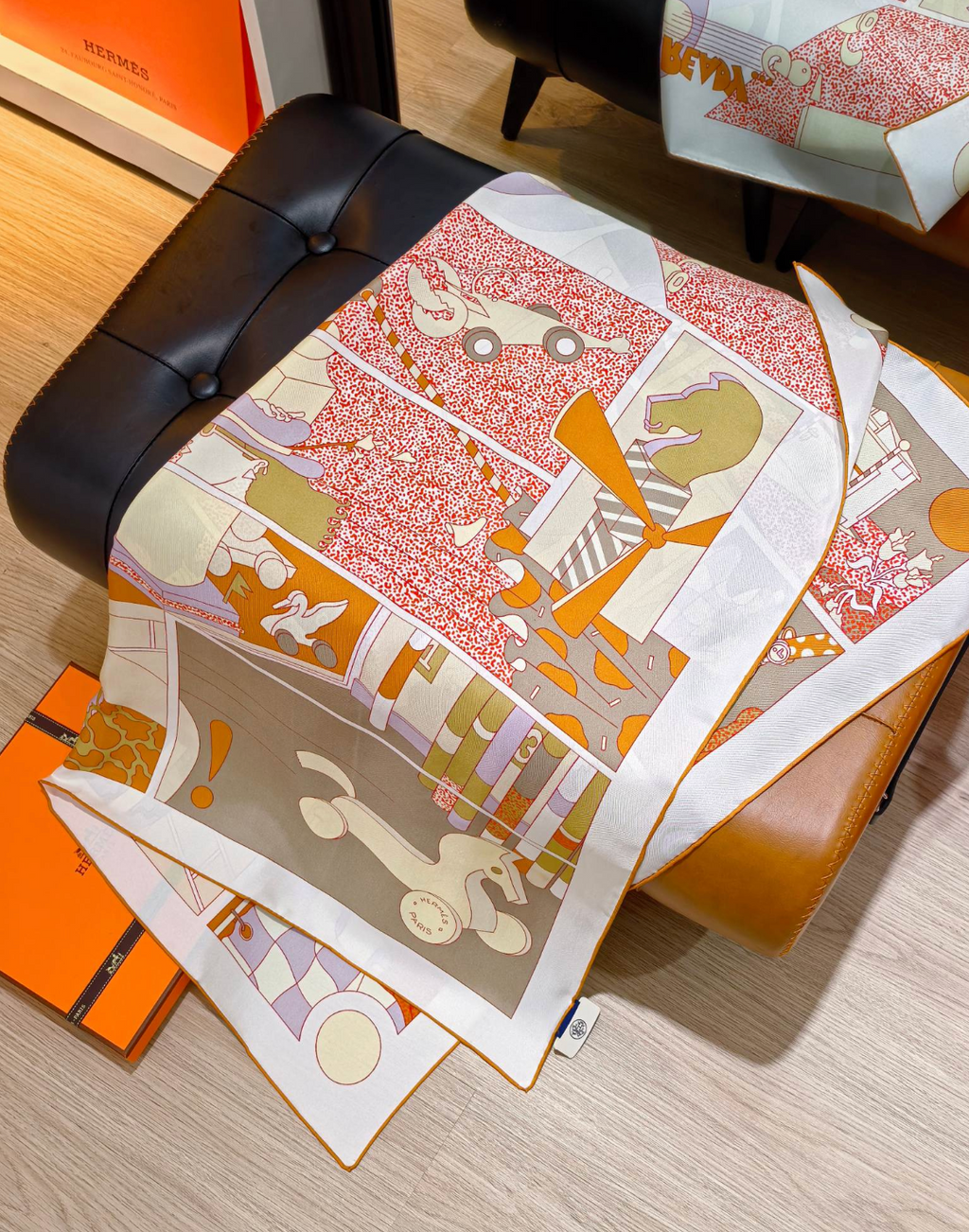 Comic Panel Silk Scarf 90