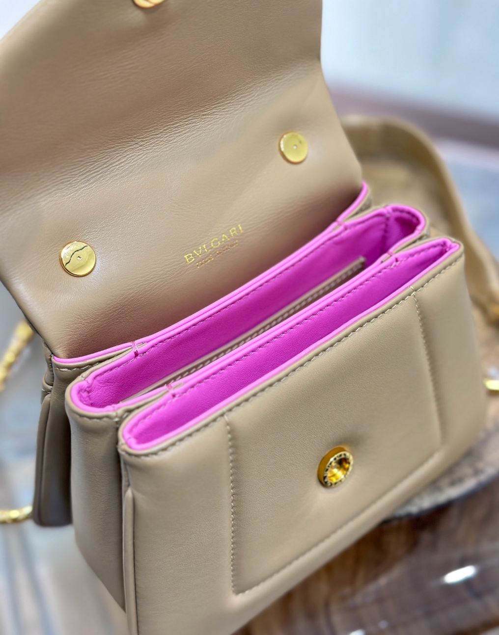 Serpenti Calfskin Leather Top Handle Bag