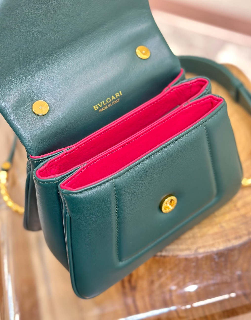 Serpenti Calfskin Leather Top Handle Bag