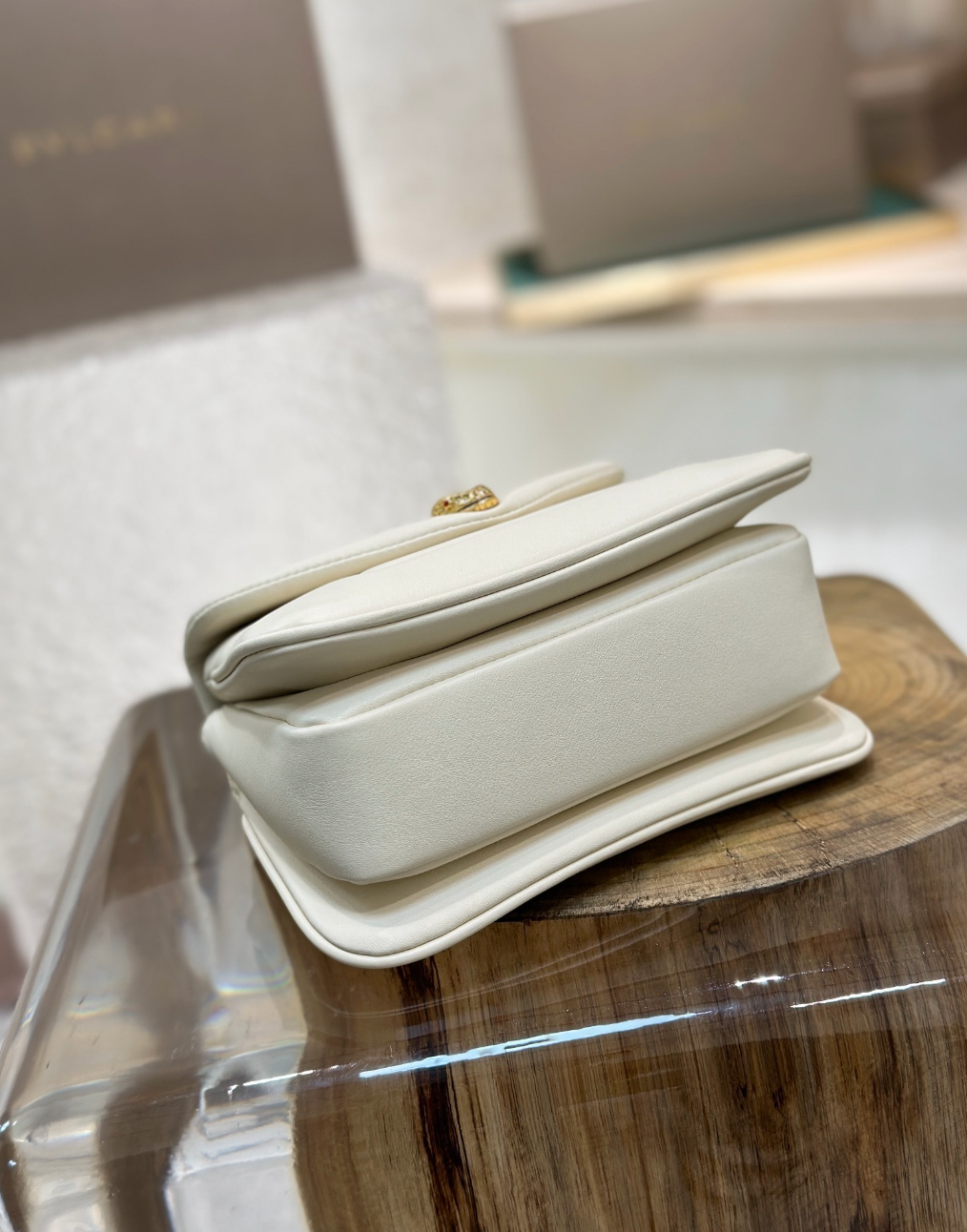 Serpenti Calfskin Leather Top Handle Bag