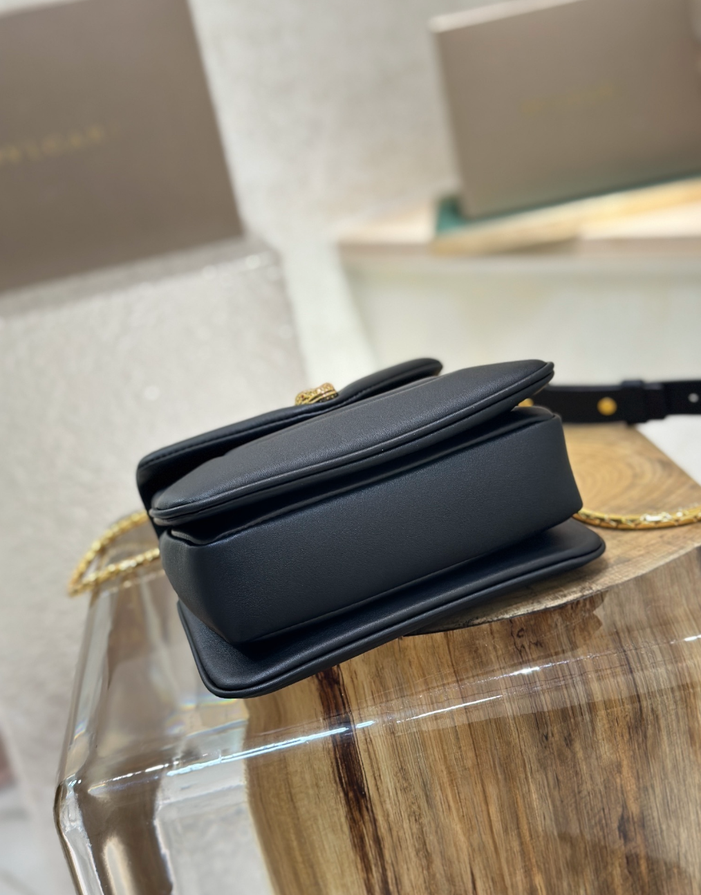 Serpenti Calfskin Leather Top Handle Bag