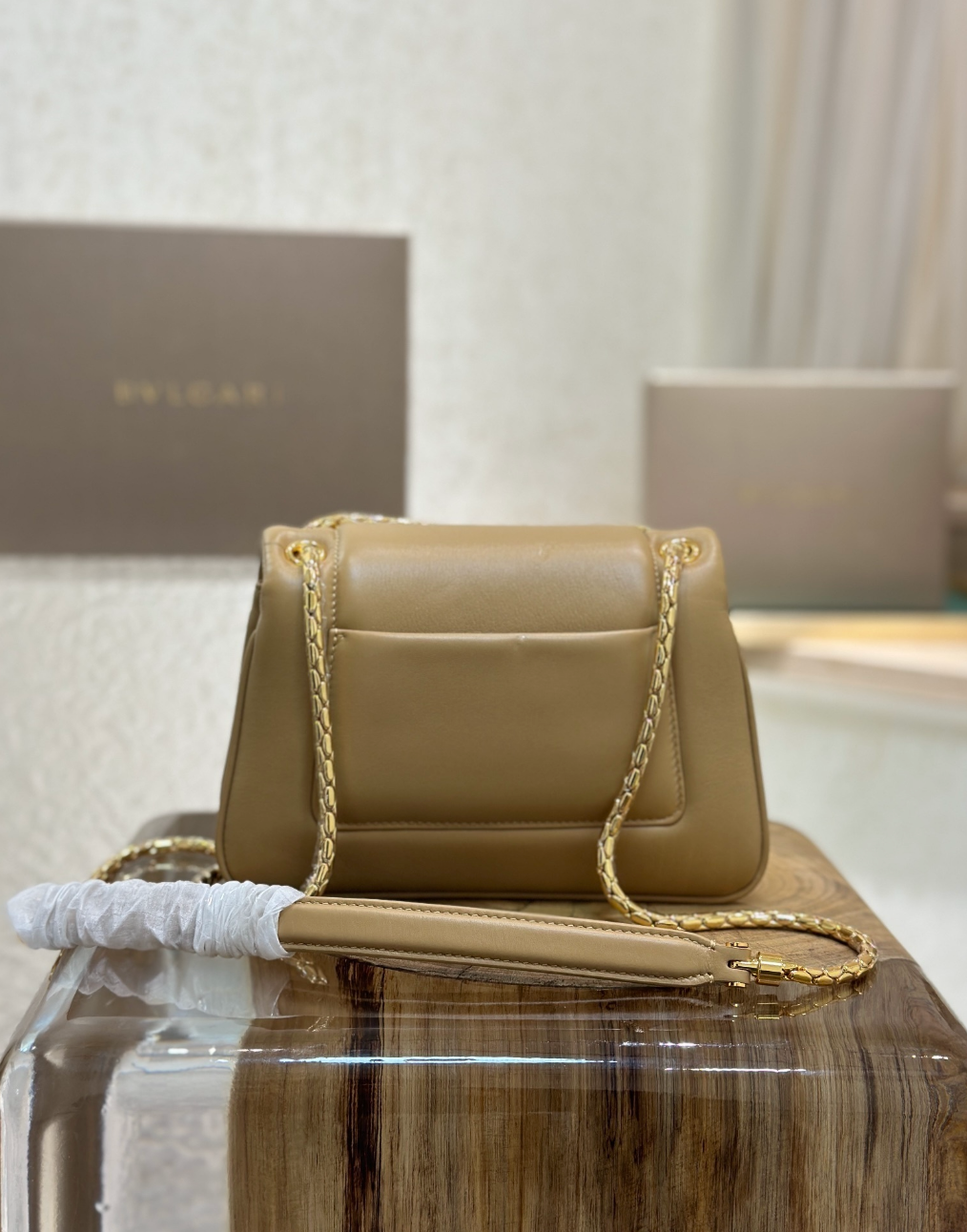 Serpenti Calfskin Leather Top Handle Bag