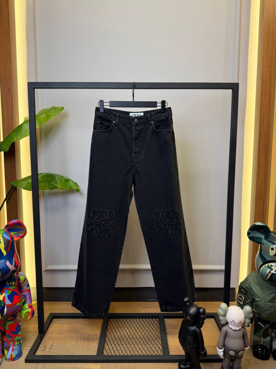 Anagram Baggy Jeans in Premium Cotton