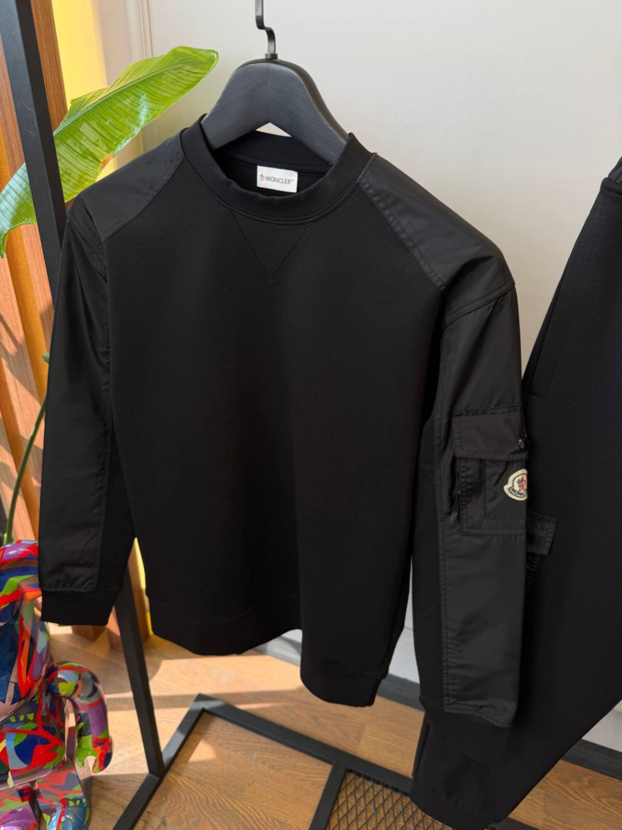 Cotton Blend Sweatshirt & Cargo Jogger Set