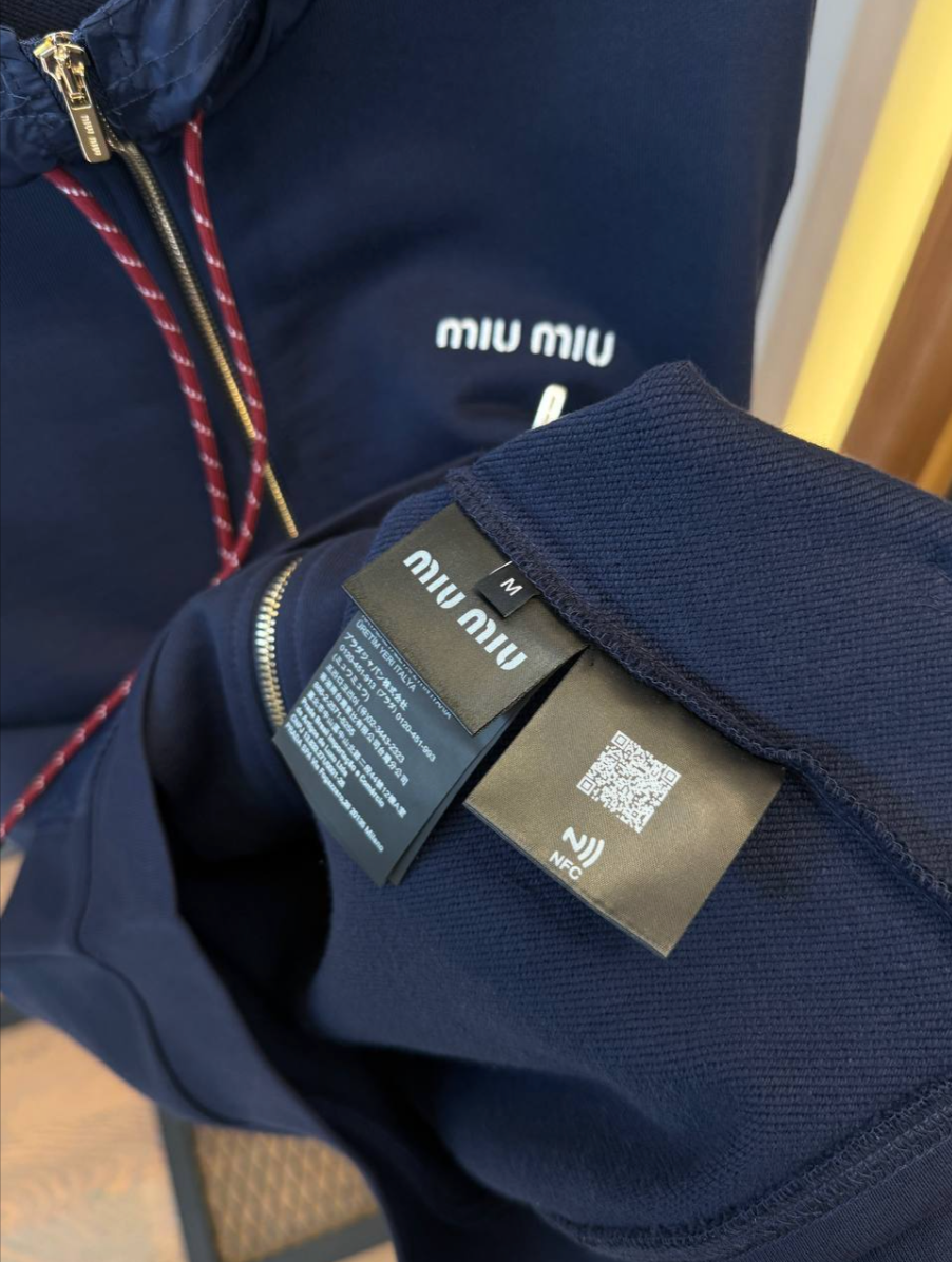 Navy Cotton Fleece Zipper Hoodie