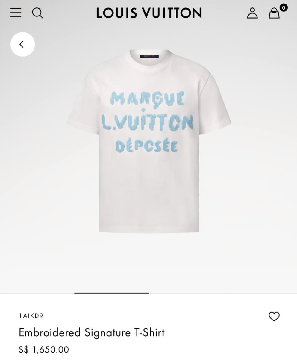 Embroidered Signature T-shirt