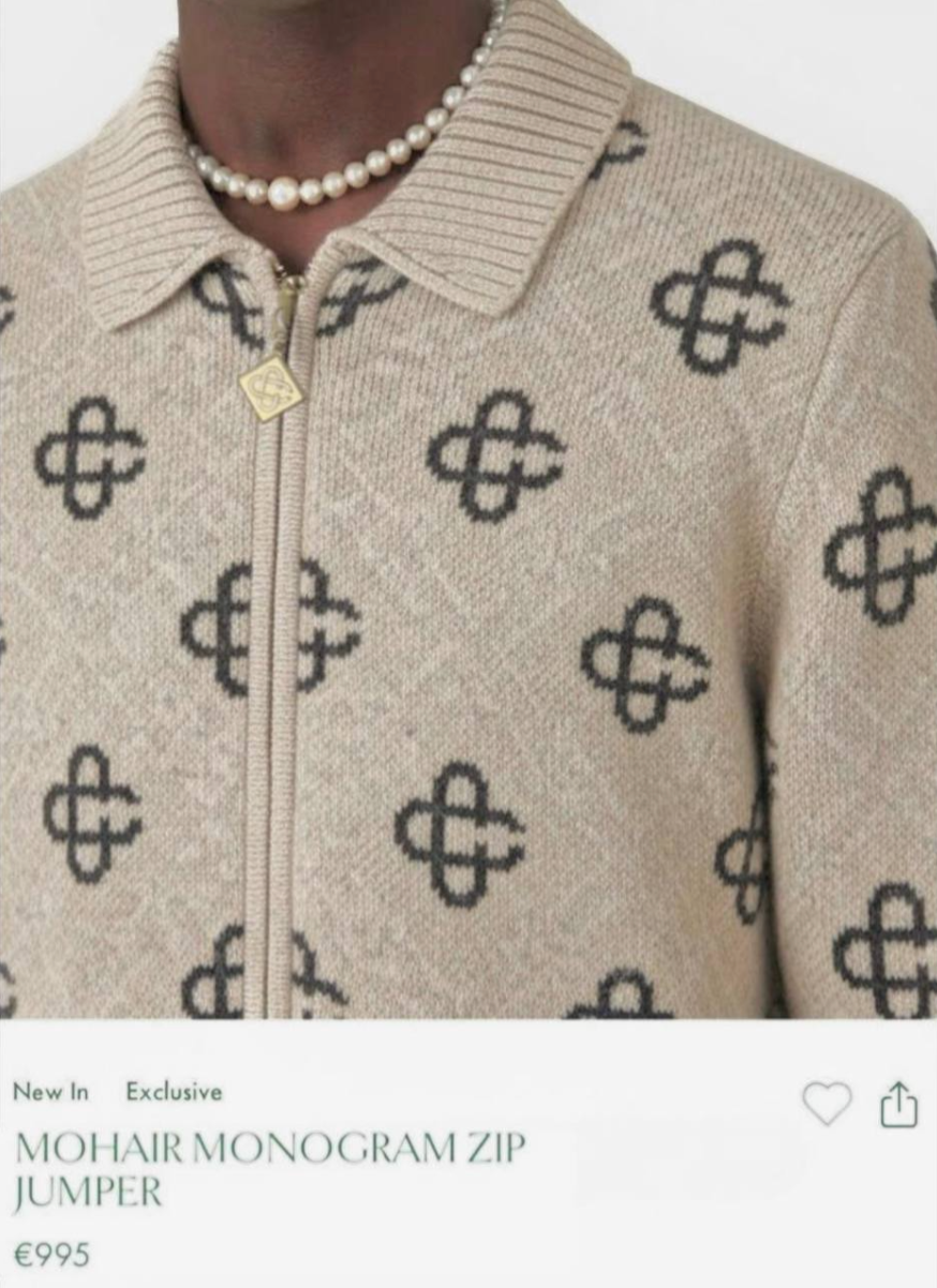 Pattern Zip-up Cardigan