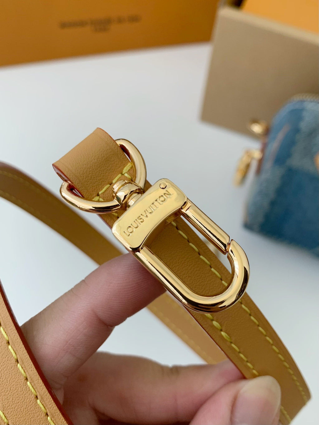 Mini Denim Damier Speedy Bag