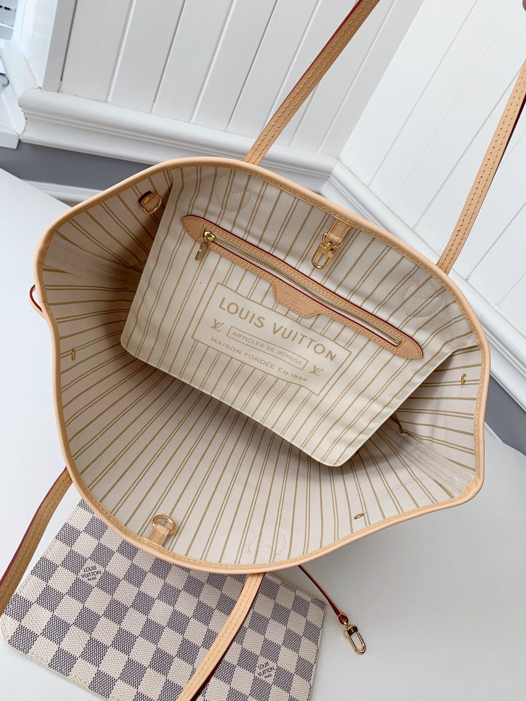 Neverfull MM – Damier Azur Canvas