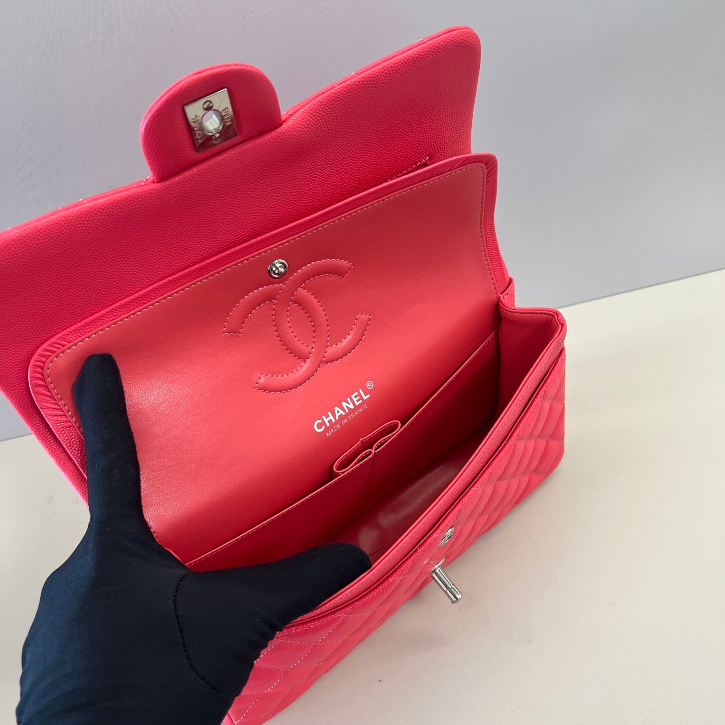 Caviar Leather Classic Double Flap Bag