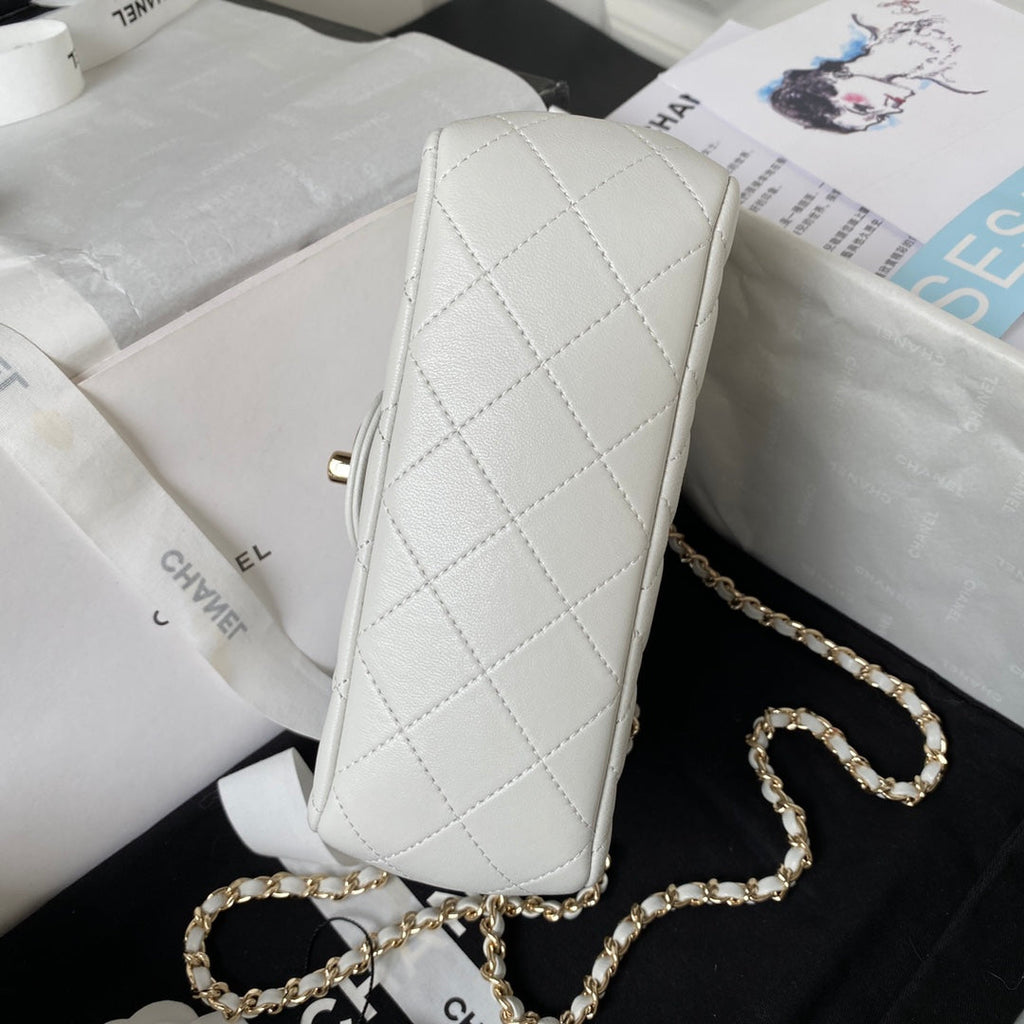 Diamond Handle Flap Bag