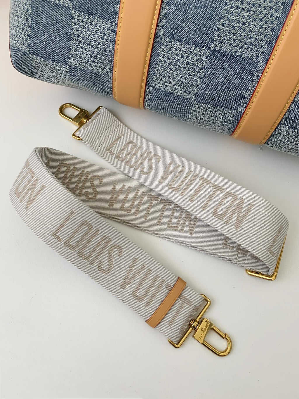 Denim Damier Tote Bag