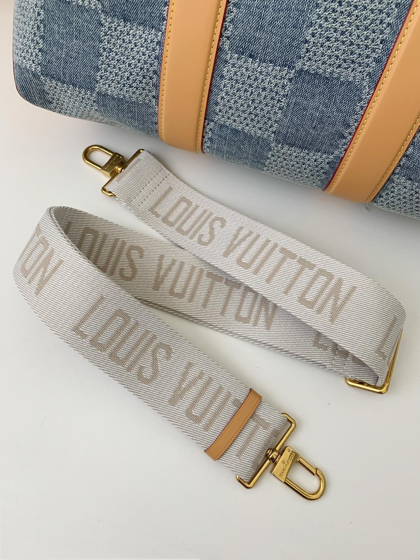 Denim Damier Tote Bag