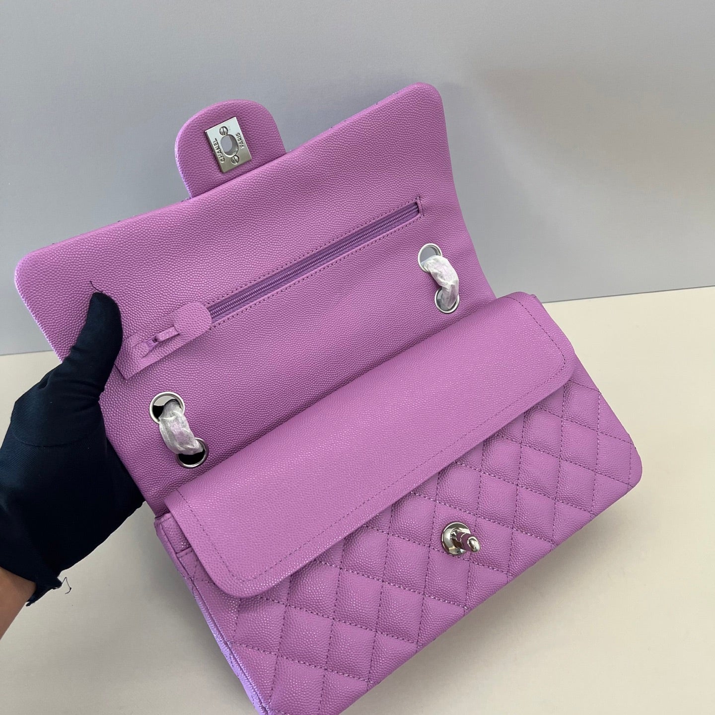 Caviar Leather Classic Double Flap Bag