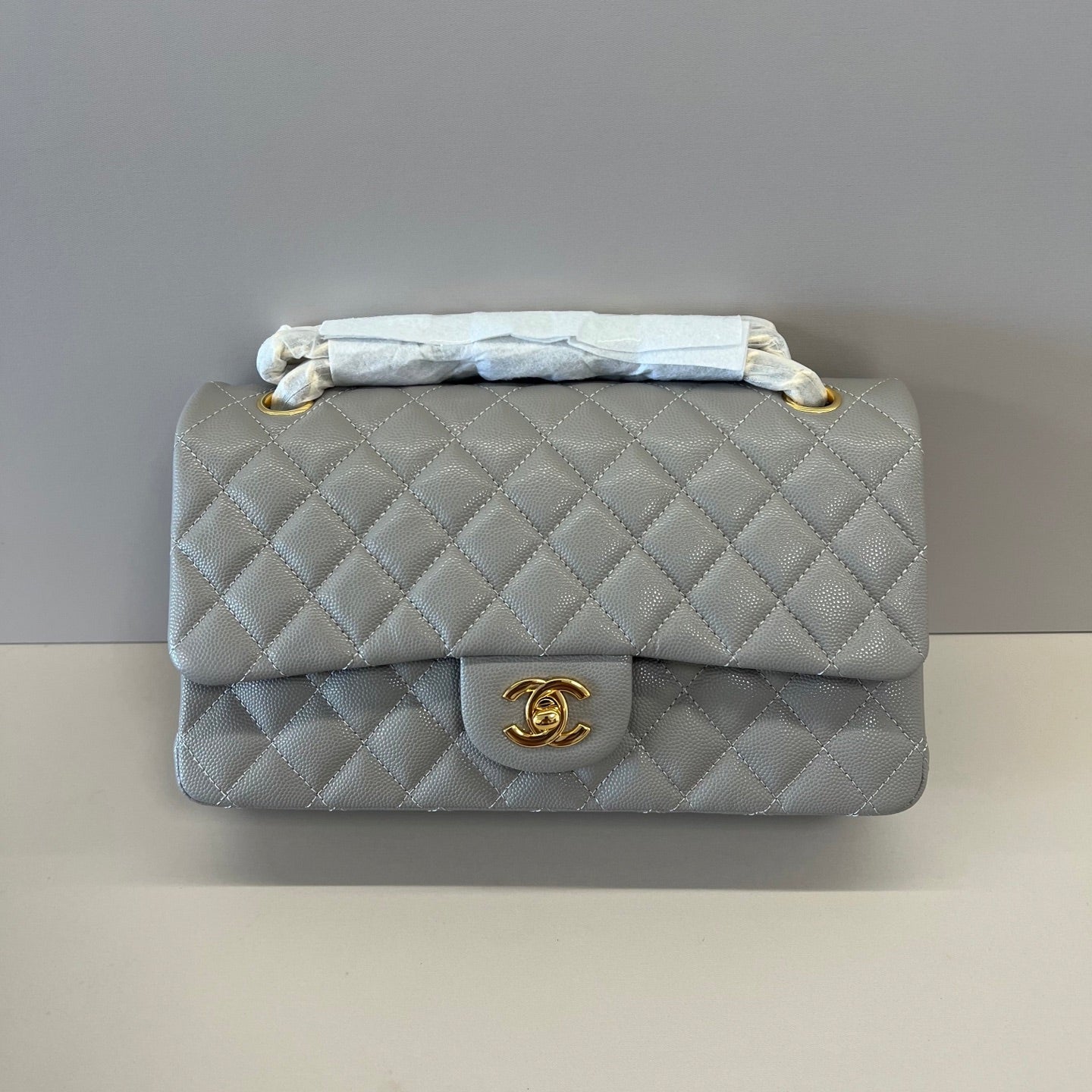 Caviar Leather Classic Double Flap Bag