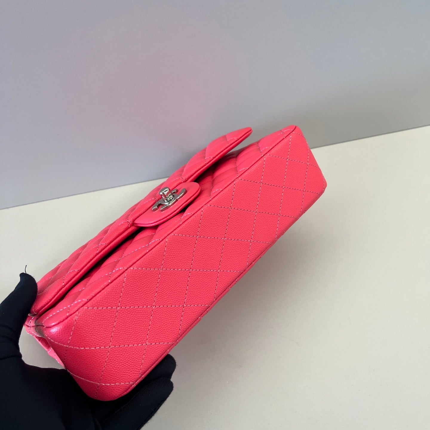 Caviar Leather Classic Double Flap Bag