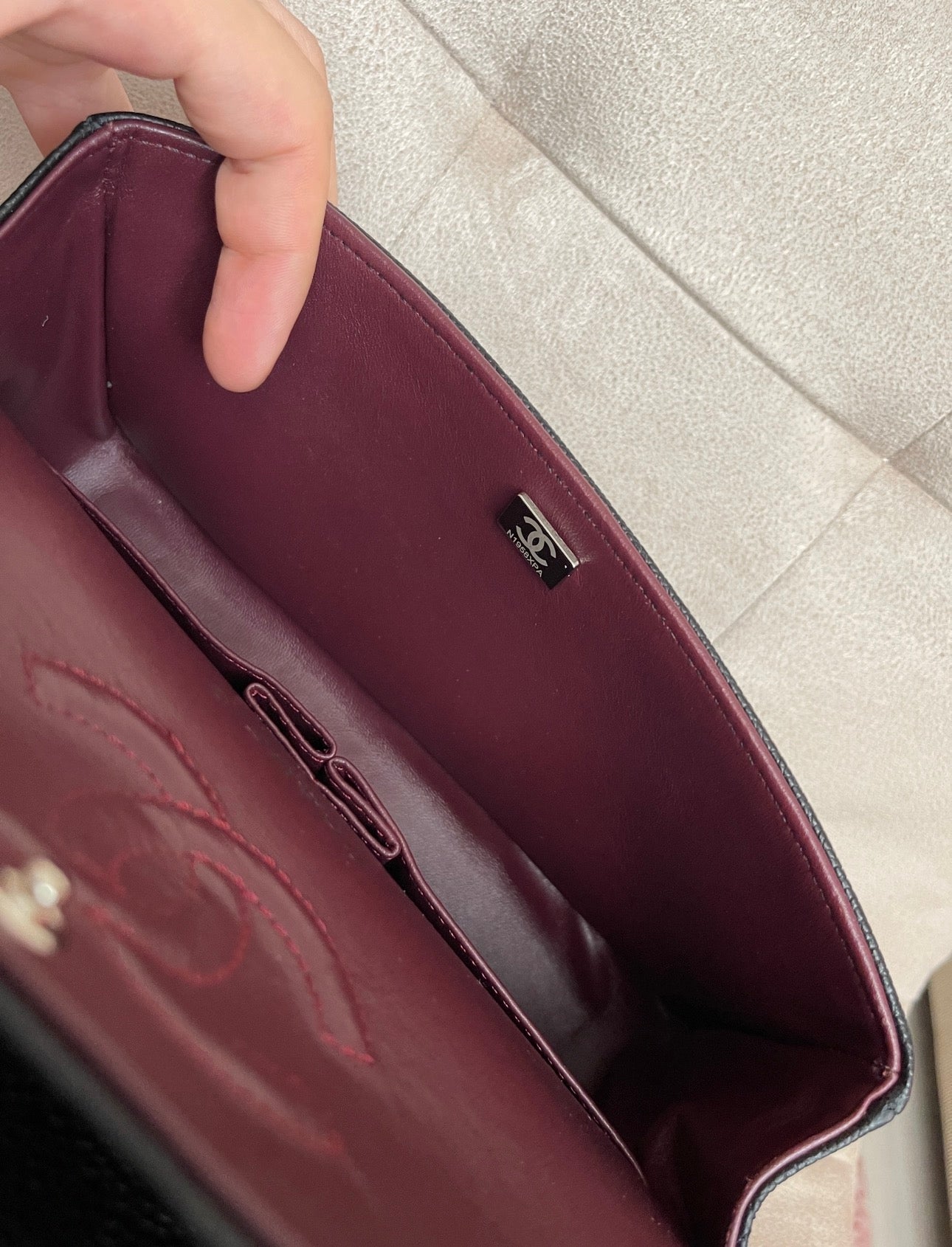 2.55 Classic Double Flap Bag - Black Caviar, Silver hardware