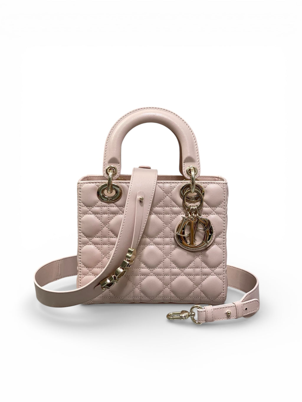 Lady Quilted Leather Top Handle Bag