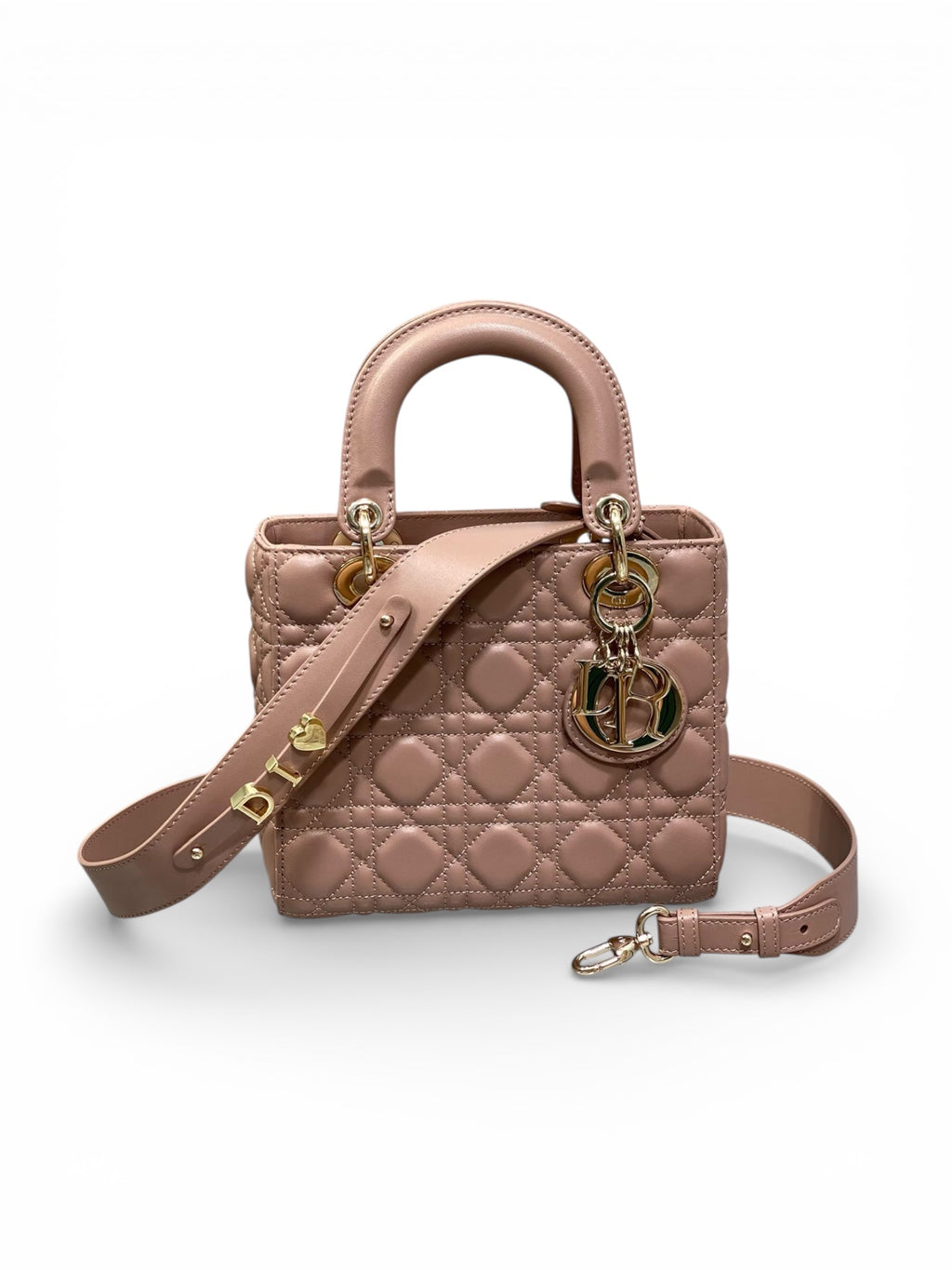 Lady Quilted Leather Top Handle Bag