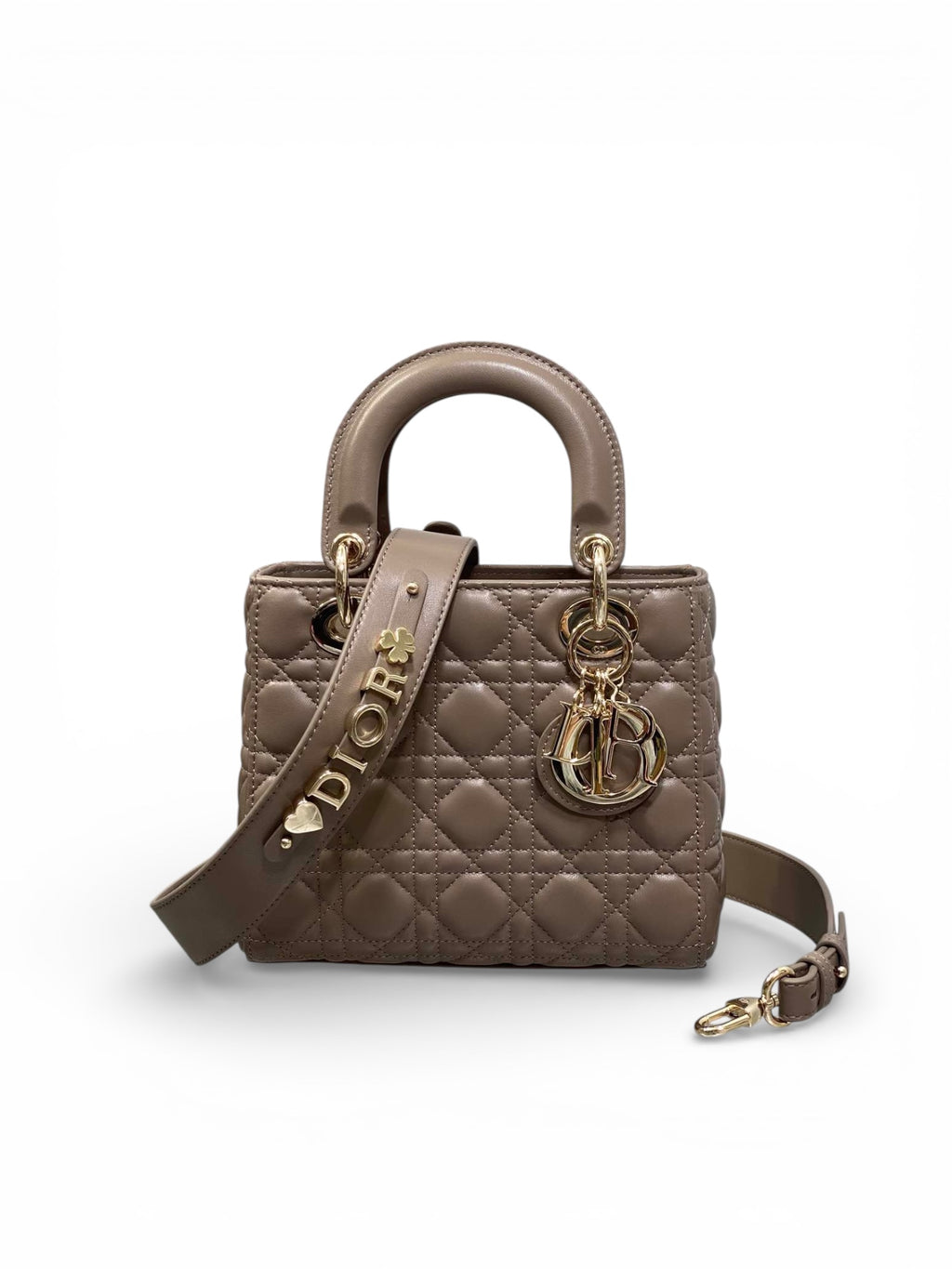 Lady Quilted Leather Top Handle Bag