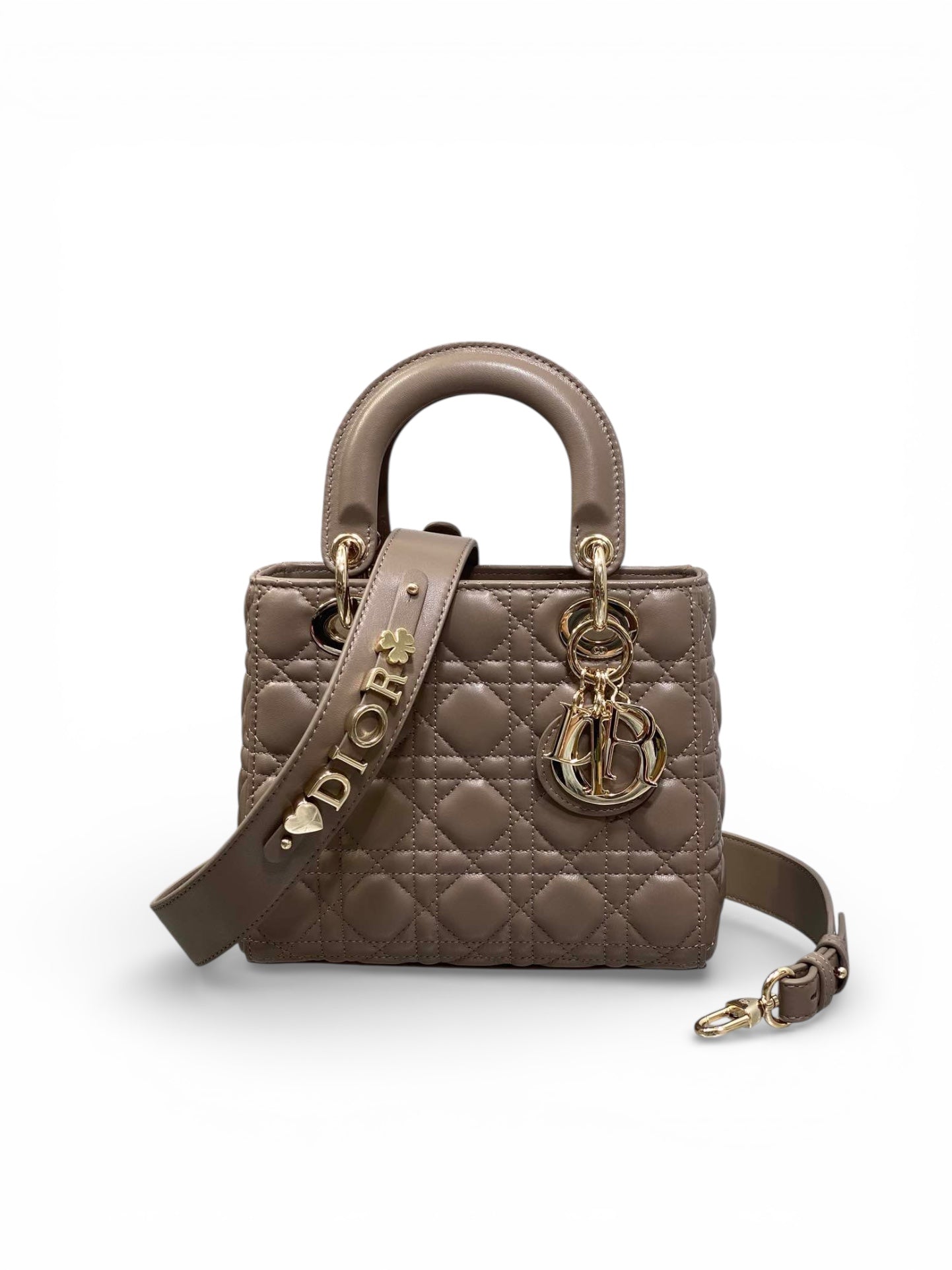 Lady Quilted Leather Top Handle Bag