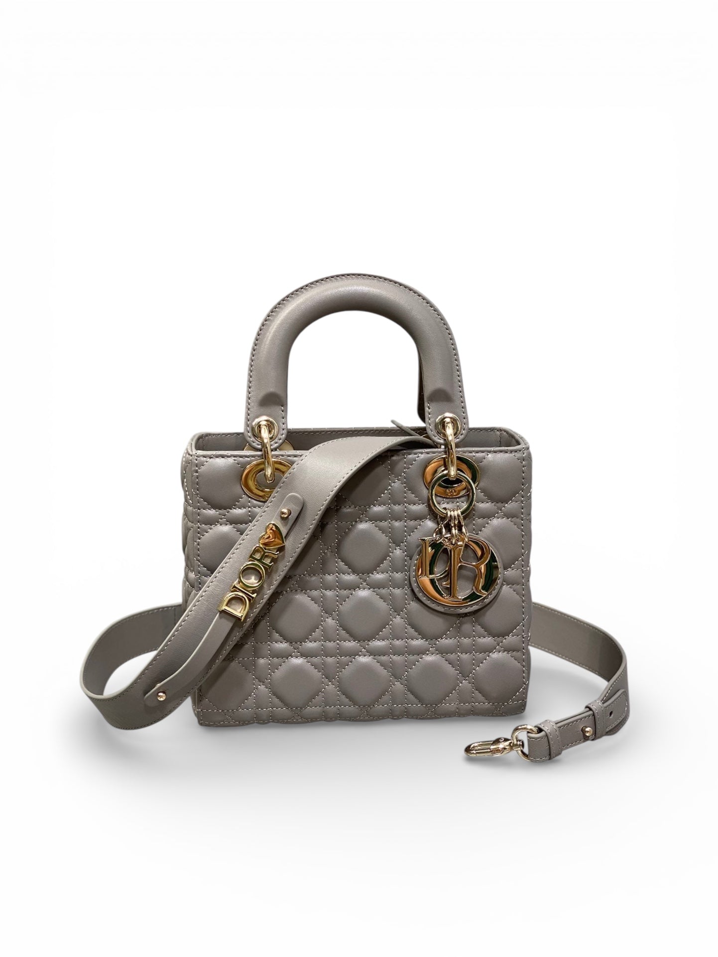 Lady Quilted Leather Top Handle Bag