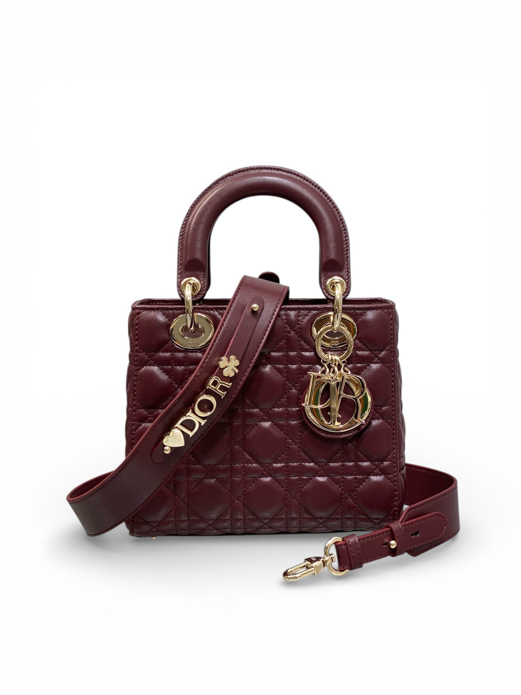 Lady Quilted Leather Top Handle Bag
