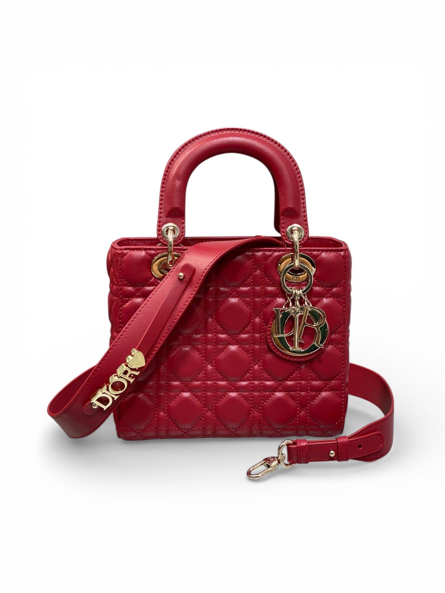 Lady Quilted Leather Top Handle Bag