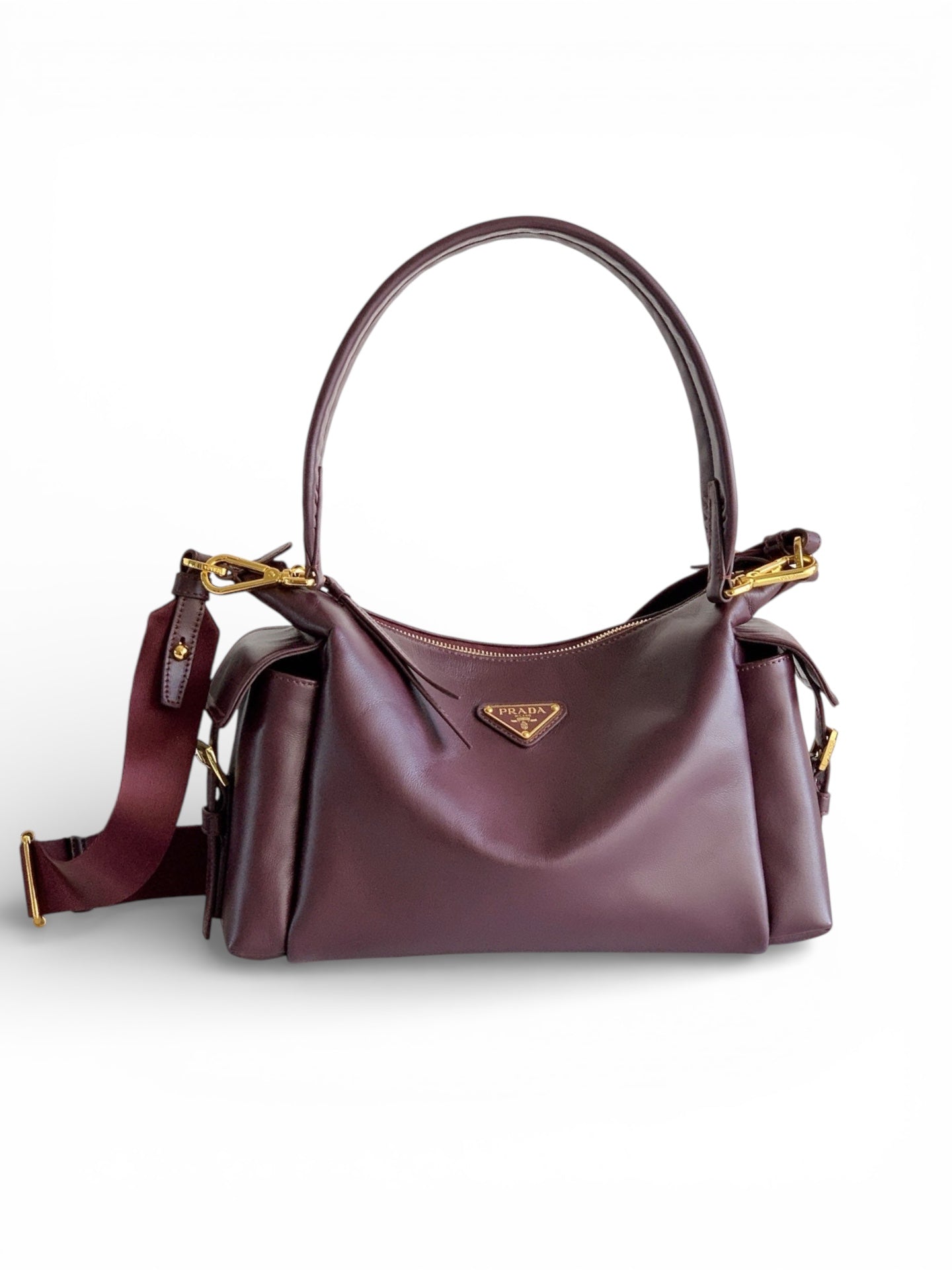 Explorer Lambskin Leather Top Handle Bag