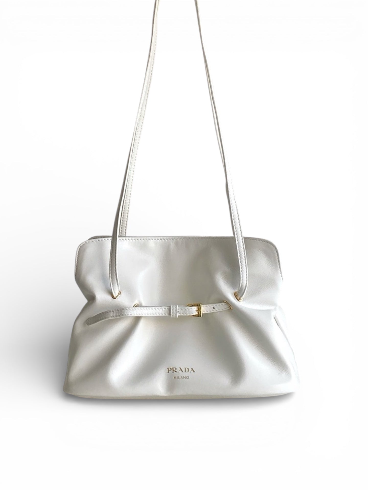 Soft Lambskin Leather Cloud Shoulder Bag