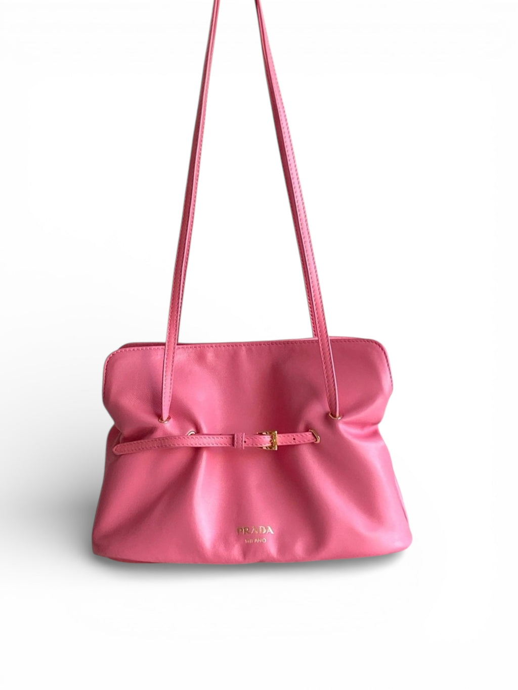 Soft Lambskin Leather Cloud Shoulder Bag