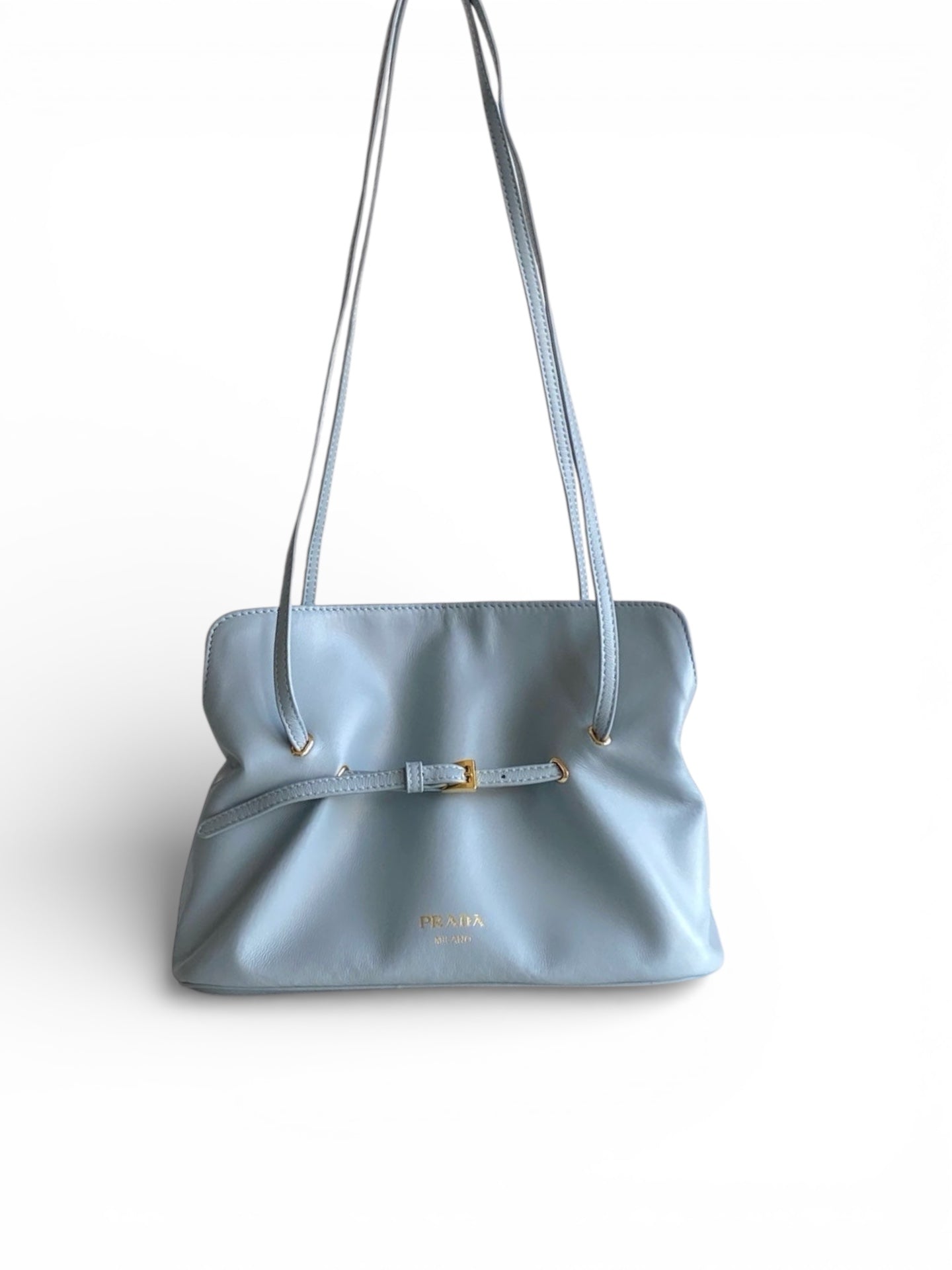 Soft Lambskin Leather Cloud Shoulder Bag
