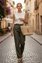 Icare Raffia Large Tote Bag