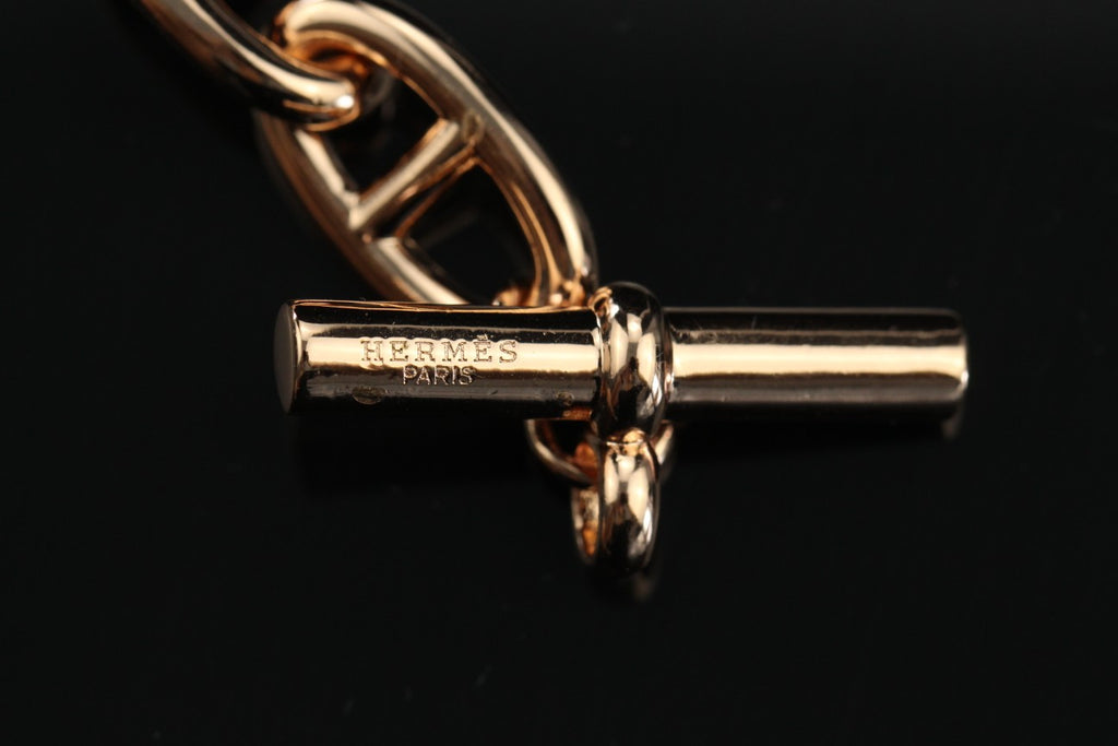 Farandole Pavé Anchor Link Necklace – 47cm Rose Gold-Tone