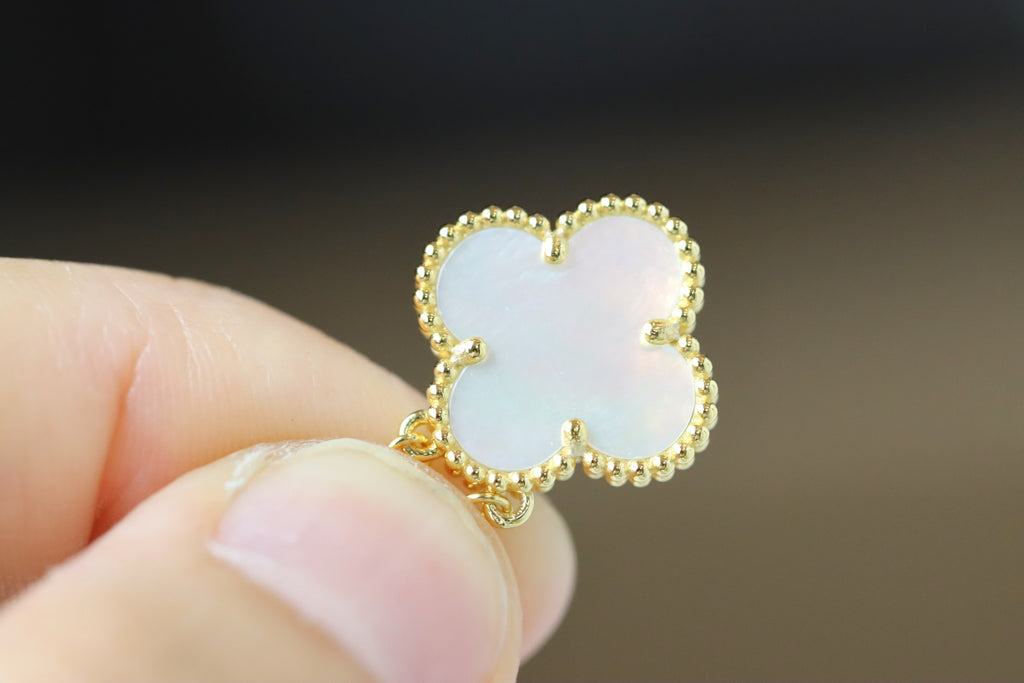Alhambra White Mother of Pearl Clover Necklace