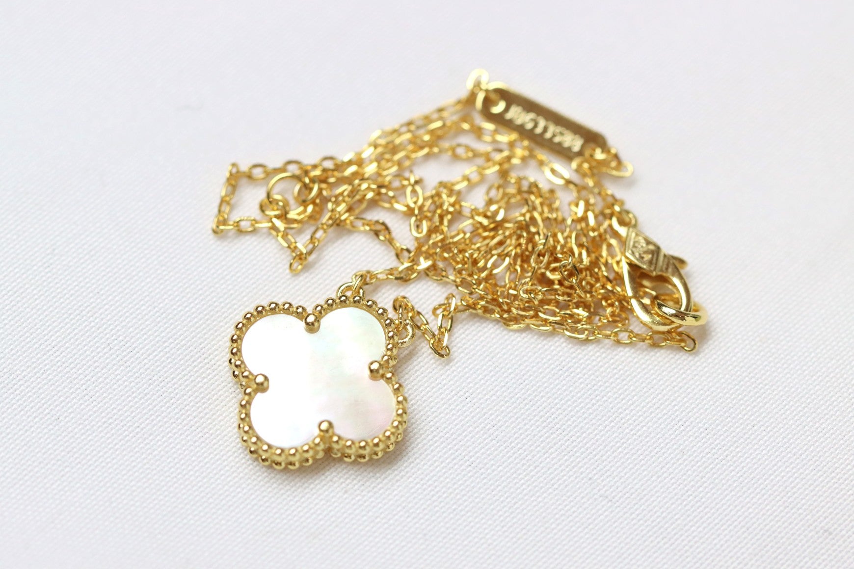 Alhambra White Mother of Pearl Clover Necklace