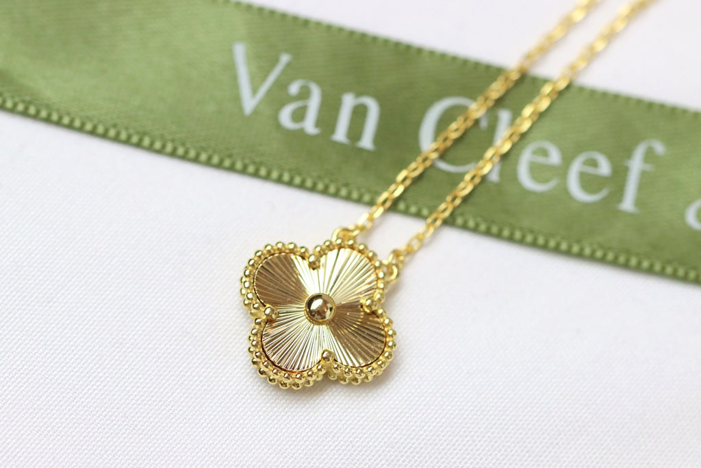 Alhambra Gold-Tone Four-Leaf Clover Necklace