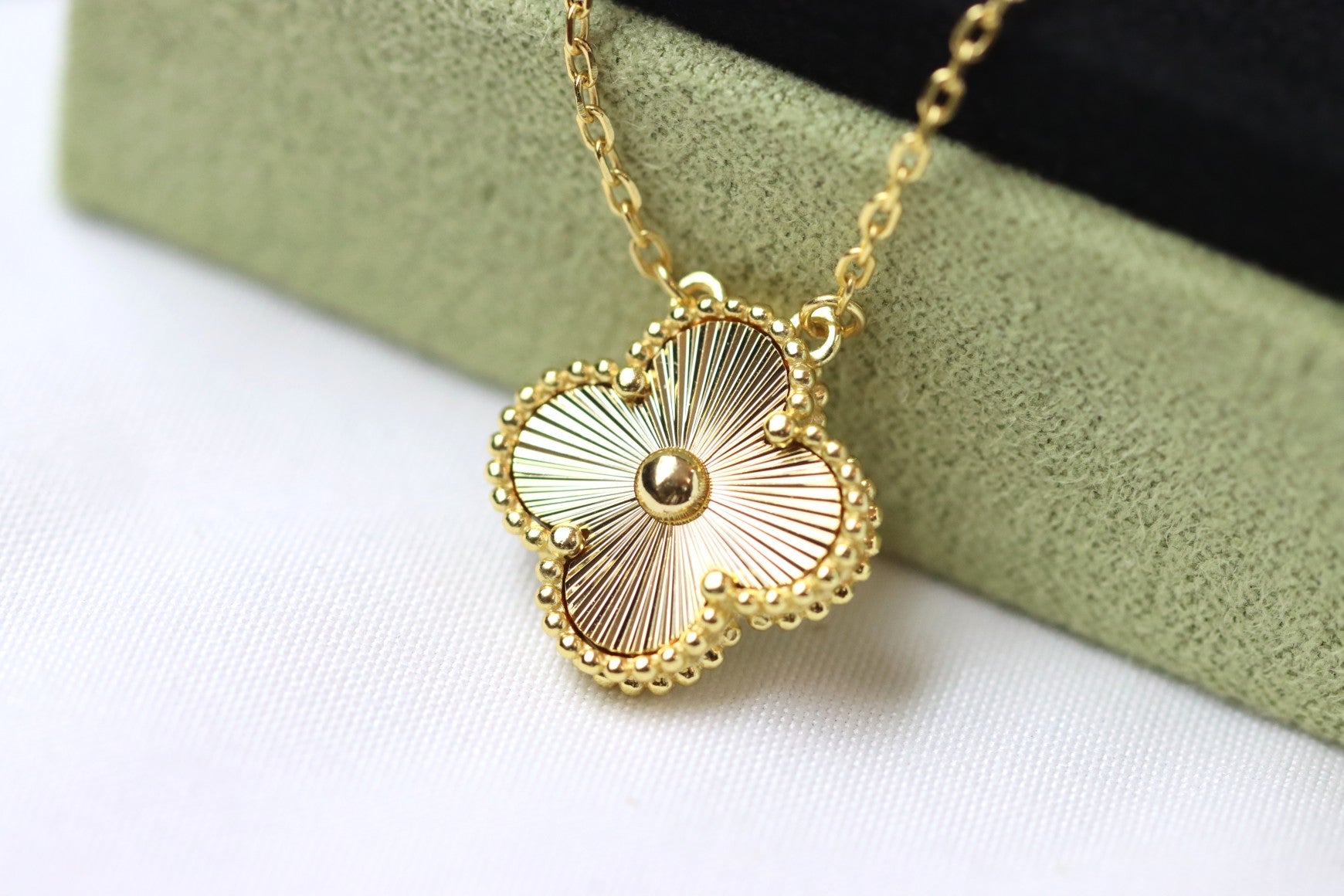 Alhambra Gold-Tone Four-Leaf Clover Necklace